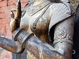 Kathmandu Patan Durbar Square Mul Chowk 15 River Goddess Ganga Arm And Hand Close Up